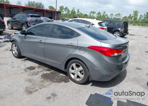2013 Hyundai Elantra Gls из США, поврежденный, VIN 5NPDH4AE3DH162158